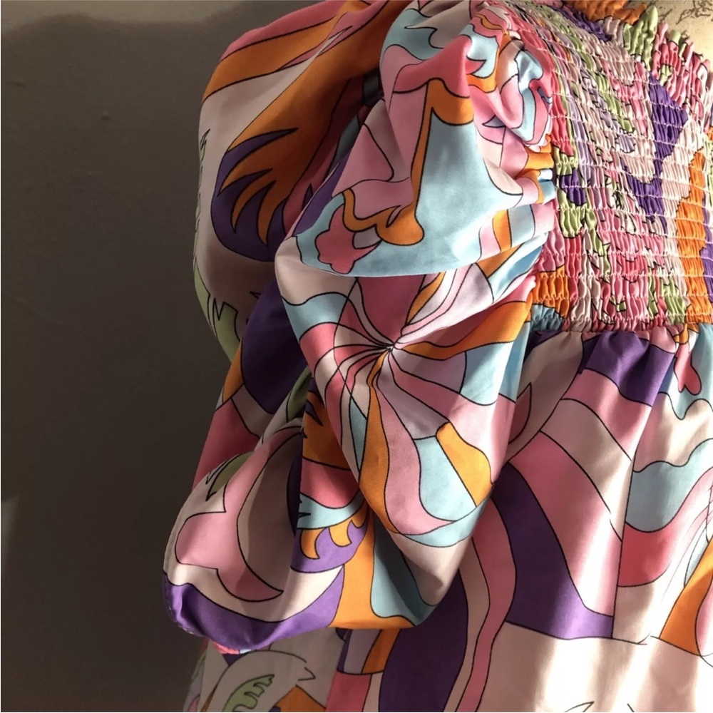 Jodifl Colorful Puff Sleeve Blouse - Picture 11 of 15